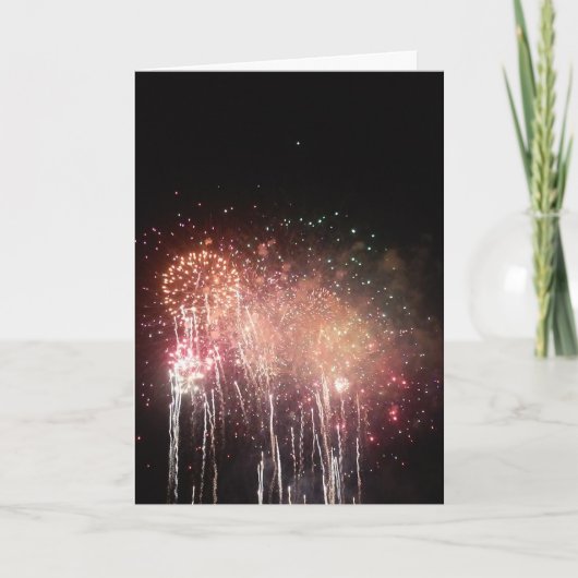 「アクアテニアル花火」お祝いカード#2 カード (正面)