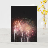 「アクアテニアル花火」お祝いカード#2 カード (黄色い花)