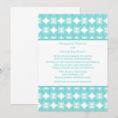 アクアデコモダンウェディングエグッズ 招待状 (正面/裏面)