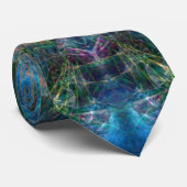 アクアデリアファンタジーフラクタルアートファッションタイ ネクタイ (ロール)