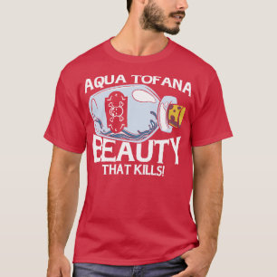 アクアトファナ陰謀理論家ポイズンボトルライン Tシャツ