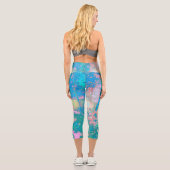 アクアトリップ(幻覚体験)のようなサンライズ(花サイケデリック付) カプリレギンス (裏面)