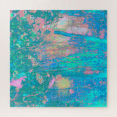 アクアトリップ（幻覚体験）のようなサンライズ(花サイケデリック付) ジグソーパズル (横)