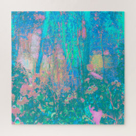 アクアトリップ（幻覚体験）のようなサンライズ(花サイケデリック付) ジグソーパズル