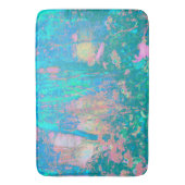 アクアトリップ(幻覚体験)のようなサンライズ(花サイケデリック付) バスマット (正面縦)