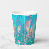 アクアトリップ（幻覚体験）のようなサンライズ(花サイケデリック付) 紙コップ (右)