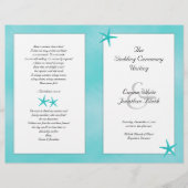 アクアトロピカルカトリック式結婚式 プログラム (正面)