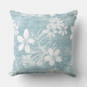 アクアトロピカルフラワーズ装飾用クッション クッション (正面)
