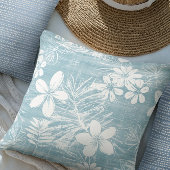 アクアトロピカルフラワーズ装飾用クッション クッション