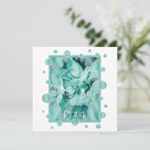 アクアトーンでケルト平和文字で鳩 シーズンカード (スタンド正面)