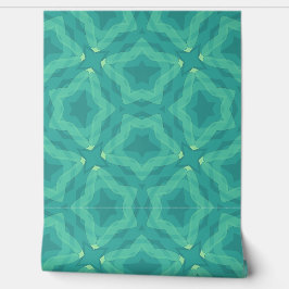 アクアトーンの幾何学的な星のシームレスなパターン 壁紙