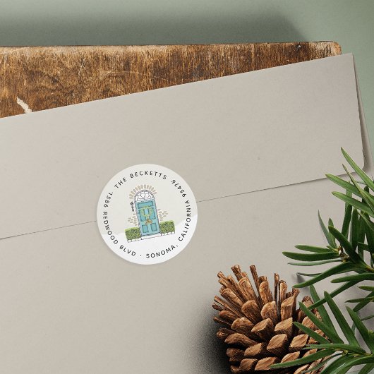 アクアドアホリデイ差出人住所 ラウンドシール