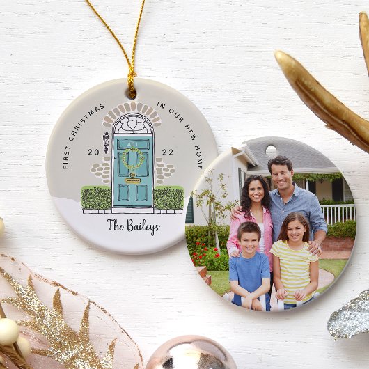 アクアドア初めてのクリスマスズインザニューホーム セラミックオーナメント