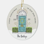 アクアドア初めてのクリスマスズインザニューホーム セラミックオーナメント (左)