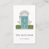 アクアドア |ホームステージングまたはインテリアデザイン 名刺 (正面)