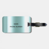 アクアドリップグリッター金属モノグラム ラゲッジタグ (裏面横)