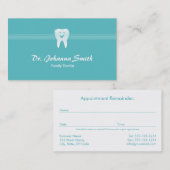 アクアニコニングース歯科アポイントメントメス 予約カード (正面/裏面)