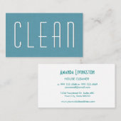 アクアハウスクリーニングシンプルスタイルV38 名刺 (正面/裏面)