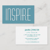 アクアハウスライフコーチシンプルスタイルV38B 名刺 (正面/裏面)