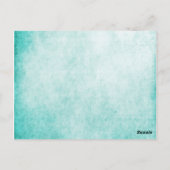 アクアハミングバードウォーターカラーテーブル番号 ポストカード (裏面)