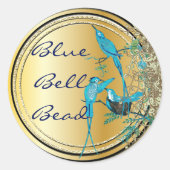 アクアハミングバードスワール ラウンドシール (正面)