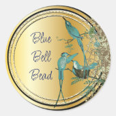 アクアハミングバードスワール ラウンドシール (正面)