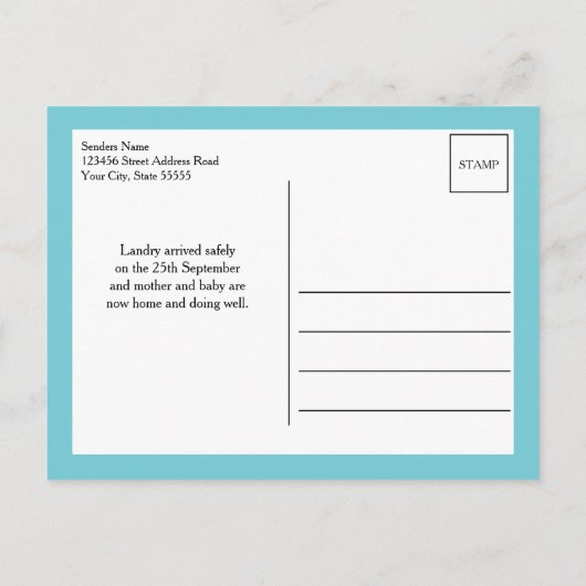 アクアハローワールドフォト誕生Stat 案内ポストカード (裏面)