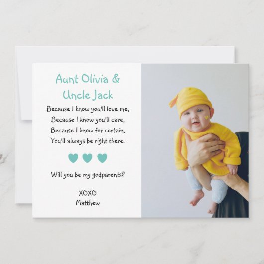 アクアハートが写真で私の神様になる 招待状 (正面)