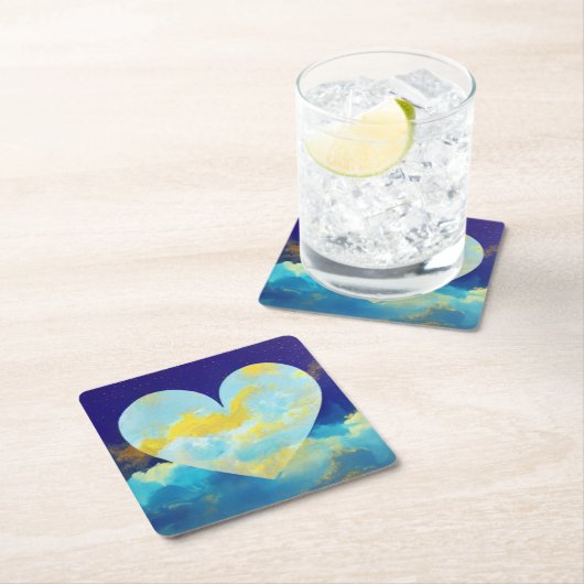 アクアハートインザスカイコースター スクエアペーパーコースター (インサイチュ)