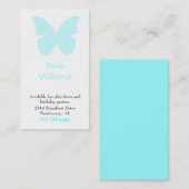 アクアバタフライシルエットガールズコールカード コーリングカード (正面/裏面)