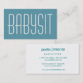 アクアバビシッシンプルタースタイルV383A 名刺 (正面/裏面)