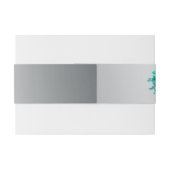 アクアバラエレガント及び銀フローラ結婚ズ 招待状ベリーバンド (裏面例)