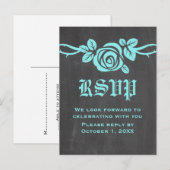 アクアバラシャルボードRSVPポストカード インビテーションポストカード (正面/裏面)