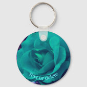 アクアバラパーソナライズされた花 キーホルダー (正面)