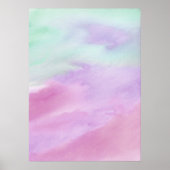 アクアバラ抽象芸術水彩アクリルポスター ポスター (正面)