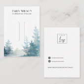 アクアパインツリー冬林ヘアクリップディスプレイ 名刺 (正面/裏面)