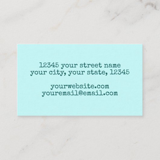 アクアパステルスワールメイクアップアーティスト 名刺 (裏面)