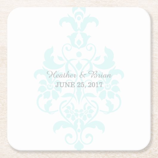 アクアパステル紙コースター スクエアペーパーコースター (正面)