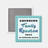 アクアパターンキープサケ土産ファミリー懇親会ギフト マグネット (正面/裏面)