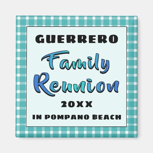 アクアパターンキープサケ土産ファミリー懇親会ギフト マグネット (正面)