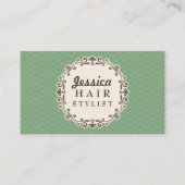 アクアパターン美容師アポイントメントカード 予約カード (正面)