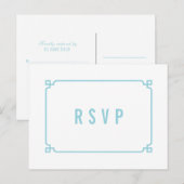 アクアパラダイスデコシックウェディングRSVPポストカード インビテーションポストカード (正面/裏面)