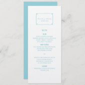 アクアパラダイスデコシ結婚ックのメニュー メニュー (正面/裏面)