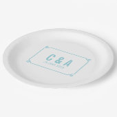 アクアパラダイスデコシ結婚ック ペーパープレート (アングル)