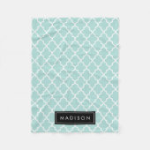 アクアパーソナライズされたとブラッククローバー フリースブランケット (正面)