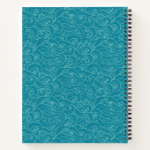 アクアパーソナライズされたウェーブ ノートブック (裏面)