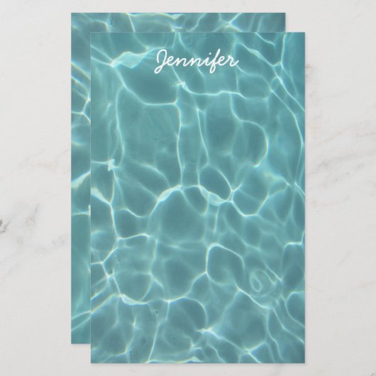 アクアパーソナライズされたグリーンスイミングプール写真 (正面/裏面)