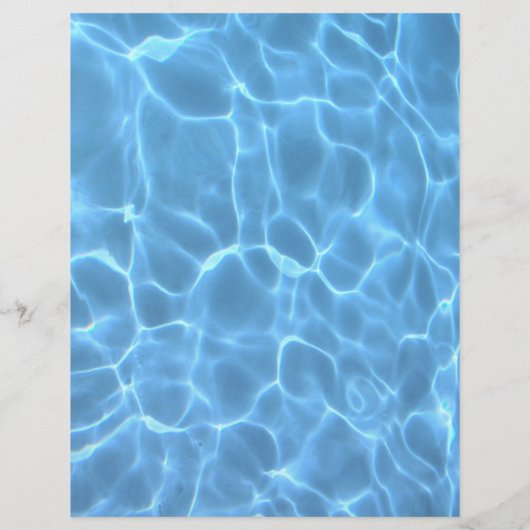アクアパーソナライズされたブルースイミングプールウォーターフォト (裏面)