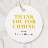 アクアパーティー動物エレファントバースデーパーティー フェイバータグ (裏面)