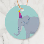 アクアパーティー動物エレファントバースデーパーティー フェイバータグ (正面)